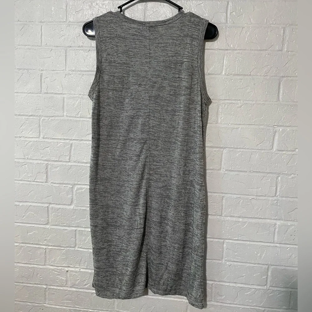 J. Crew Striped Gray Tank Dress